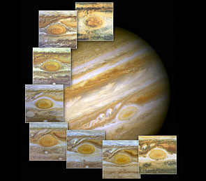 Planet Jupiter-Roter Fleck vergrern