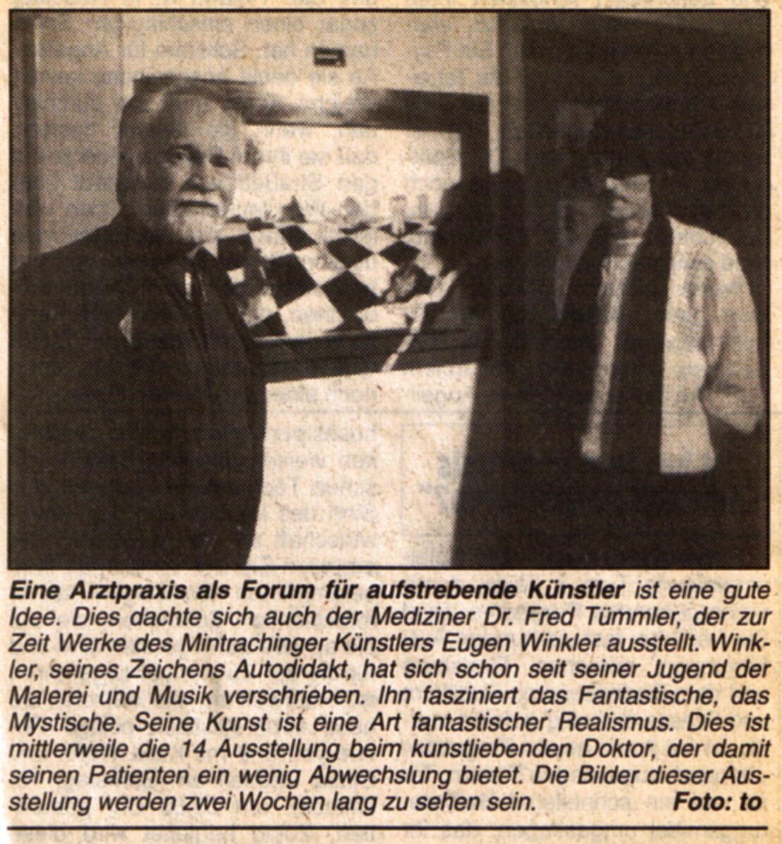 Dr. Fred Tümmler und Maler Eugen J. Winkler