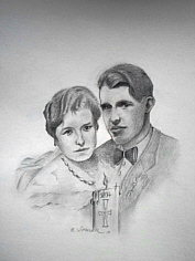 Maler Eugen J. Winkler, Hochzeit meiner Eltern 1934